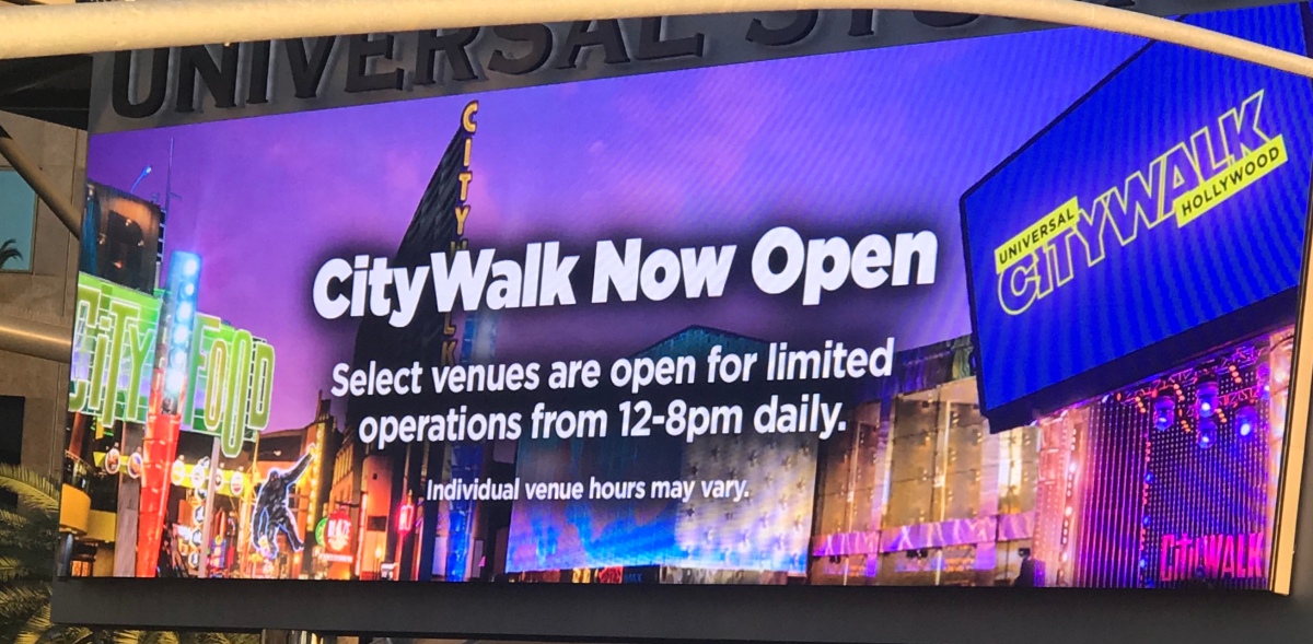 Universal CityWalk Hollywood reopens